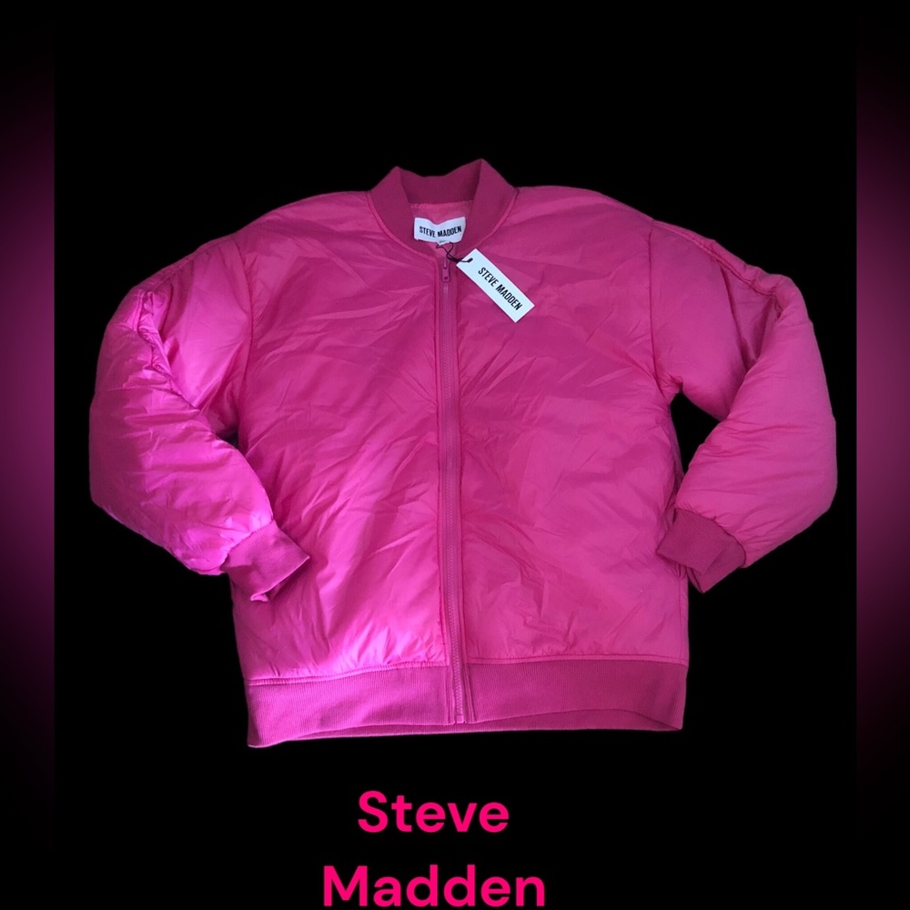 Steve Madden Puffer Bomber Jacket XS